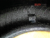 寶馬520Li轎車 輪胎開裂