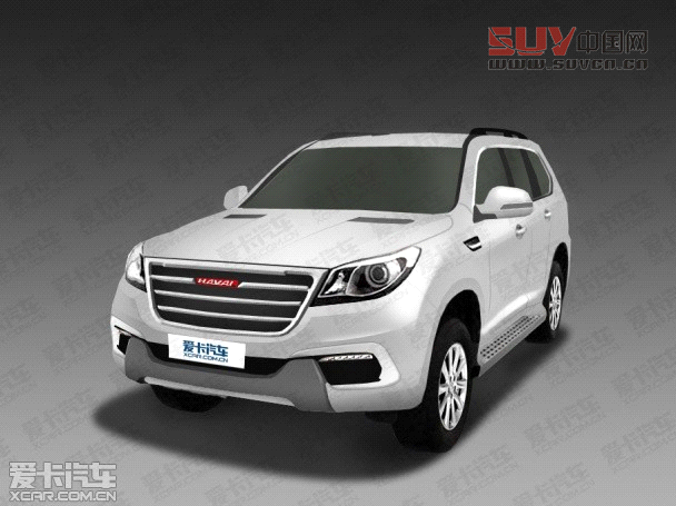 愛卡獨家制作的哈弗H9效果圖