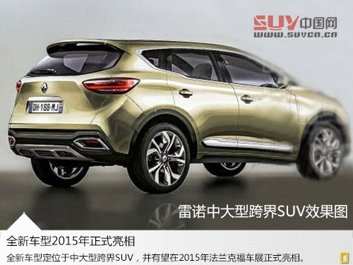雷諾基于樓蘭平臺 為華研發豪華7座SUV