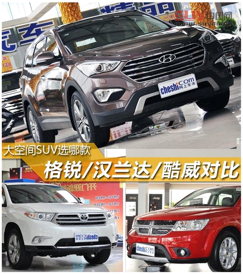 大空間SUV選哪款 格銳/漢蘭達/酷威對比