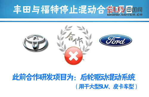 豐田停止與福特合作 混合動(dòng)力SUV項(xiàng)目