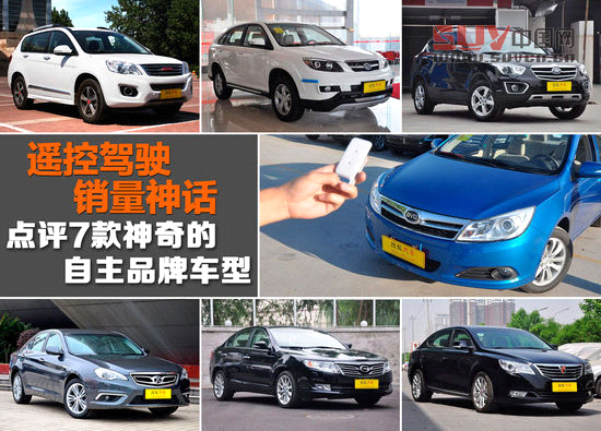 遙控駕駛/銷量神話 點(diǎn)評7款神奇自主車型