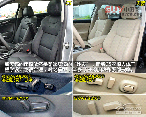 雪鐵龍C5對比日產天籟 雪鐵龍C5對比日產天籟