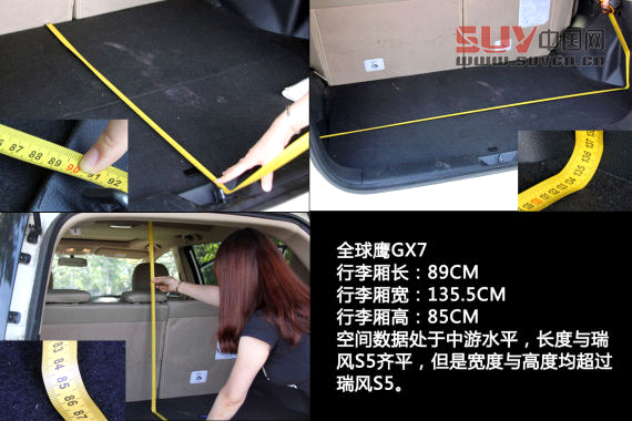 國產SUV空間橫向對比