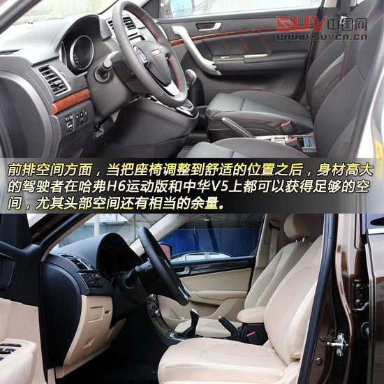 哈弗H6運動版對比中華V5