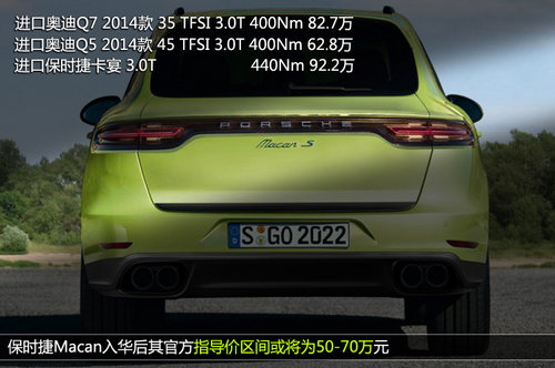 保時(shí)捷Macan明年4月入華 預(yù)售50-70萬元