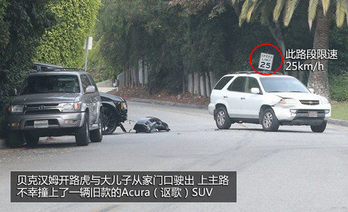 超速全責 貝克漢姆開路虎攬勝SUV撞謳歌