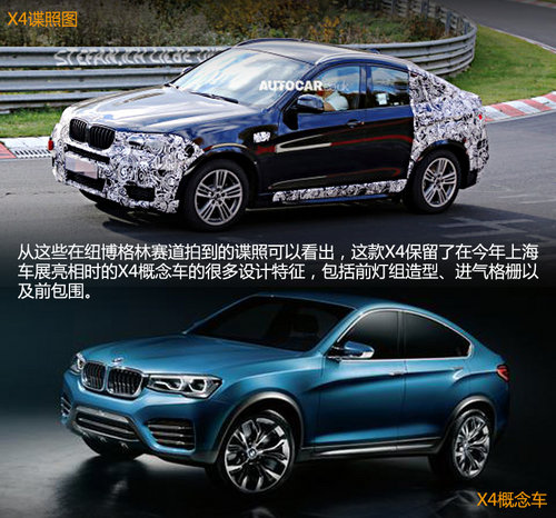 &ldquo;小號X6&rdquo; 寶馬X4諜照曝光/明年將發布