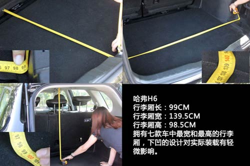 國產SUV空間橫向對比