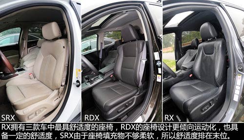 抉擇之X計劃 SRX/RDX/RX豪華SUV全面對比