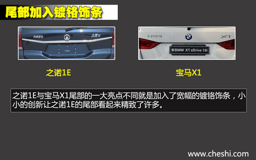 軸距一致/新外形 華晨寶馬之諾1E對(duì)比X1