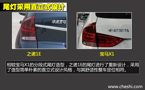 軸距一致/新外形 華晨寶馬之諾1E對(duì)比X1