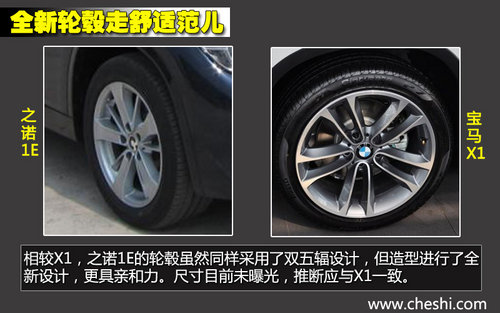 軸距一致/新外形 華晨寶馬之諾1E對(duì)比X1