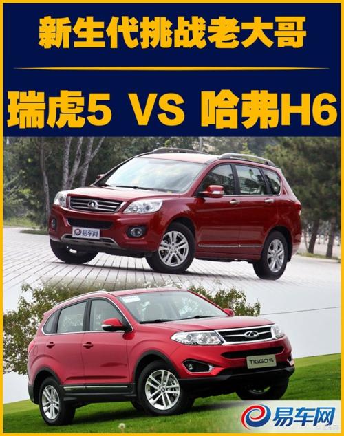 自主SUV市場的老大之爭 奇瑞瑞虎5對比哈弗H6