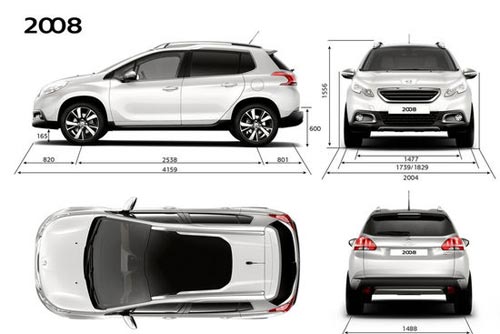 標致 2008 實拍 圖解 圖片