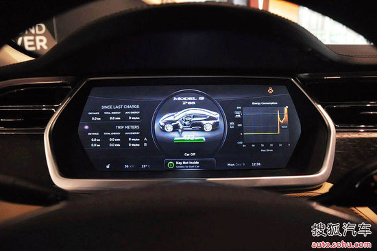 Tesla Model S 實拍 內飾 圖片