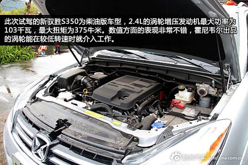誠意之作 新浪汽車試車圖解江鈴新馭勝S350