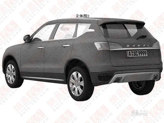 明年底上市 疑似哈弗H7量產(chǎn)版圖片曝光