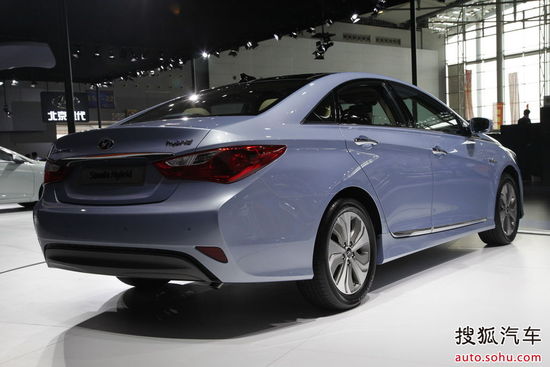 現代索納塔混合動力車 廣州車展實拍