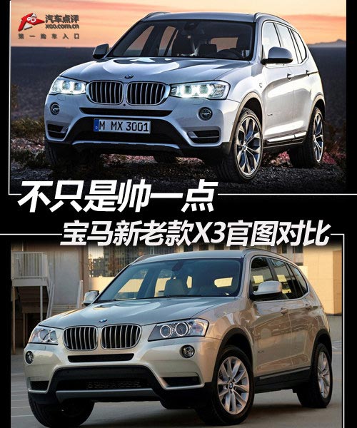 不只是帥一點 寶馬新老款X3官圖對比