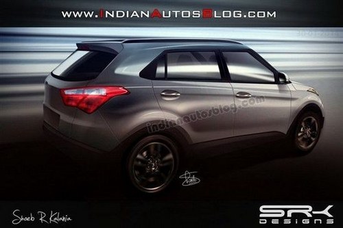 曝北京現代ix25效果圖