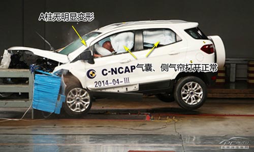 長安福特翼搏C-NCAP碰撞測試結果出爐