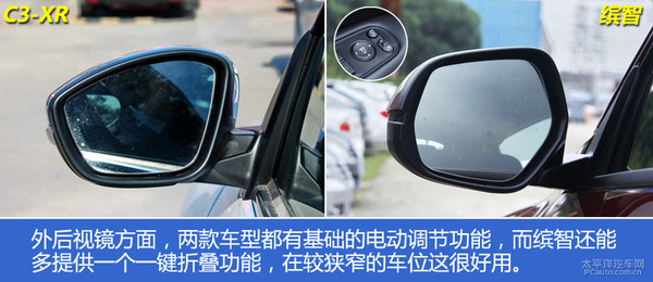 雪鐵龍C3-XR對比本田繽智